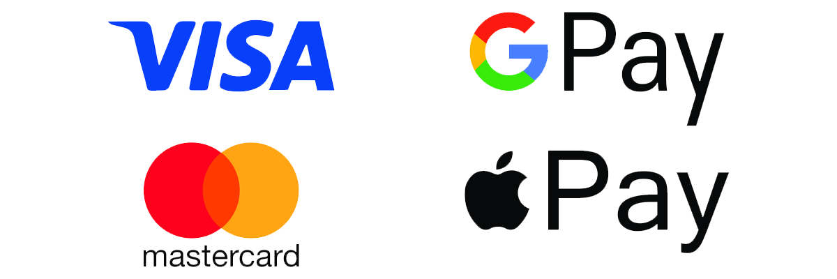 Visa, Mastercard, Google Pay, Revolut
